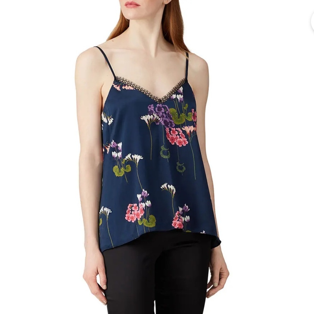 Nicole Miller floral cami top size M